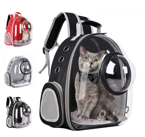Mochila de Transporte Pet com Visor Panorâmico