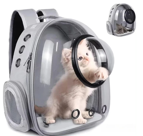 Mochila de Transporte Pet com Visor Panorâmico